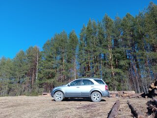 2005 Kia Sorento I, серебристый, 1000000 рублей, вид 3