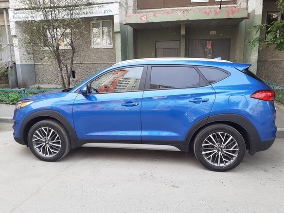 2020 Hyundai Tucson III Рестайлинг, синий, 2800000 рублей - вид 5