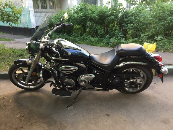 2008 Yamaha XVS950, чёрный, 600000 рублей - вид 11