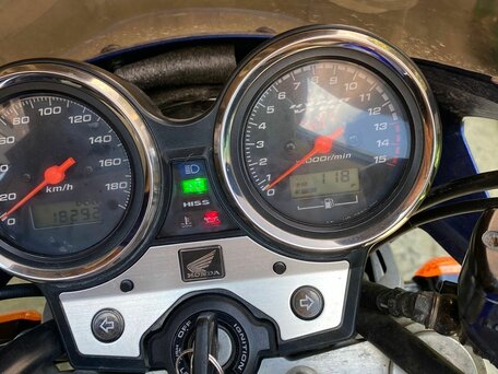 2003 Honda CB 400 Super Four, синий, 450000 рублей, вид 4