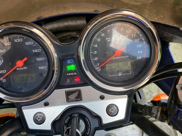 2003 Honda CB 400 Super Four, синий, 450000 рублей - вид 3