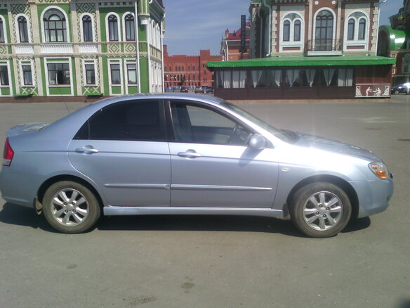 2008 Kia Cerato I Рестайлинг, серебристый, 580000 рублей