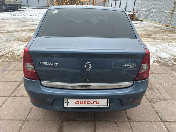 2012 Renault Logan I Рестайлинг, синий, 675000 рублей - вид 3