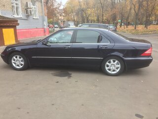 2001 Mercedes-Benz S-Класс 320 Long IV (W220), синий, 1650000 рублей, вид 4