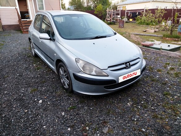 2004 Peugeot 307 I, серебристый, 180000 рублей - вид 1