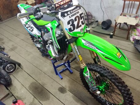2014 Kawasaki KX 450, зелёный, 400000 рублей, вид 3