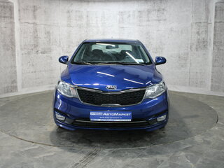 2015 Kia Rio III Рестайлинг, синий, 1115000 рублей, вид 2
