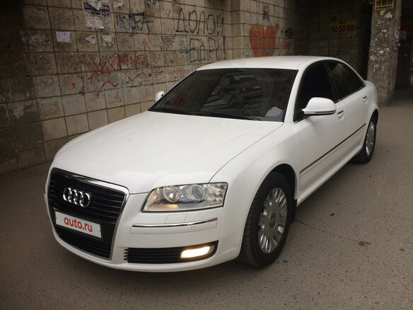 2008 Audi A8 II (D3) Рестайлинг 2, белый - вид 6