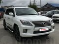 2013 Lexus LX 570 III Рестайлинг, белый, 4800000 рублей