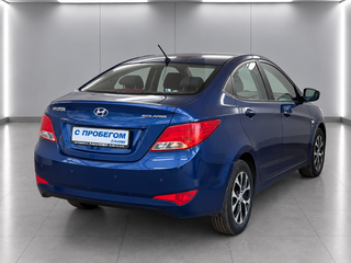 2014 Hyundai Solaris I Рестайлинг, синий, 770000 рублей, вид 4