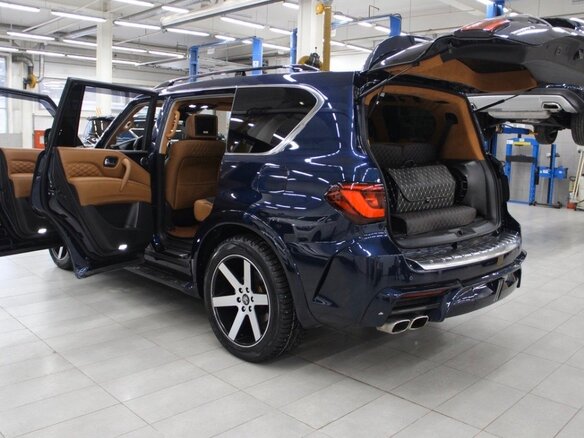2018 Infiniti QX80 I Рестайлинг 2, синий - вид 1