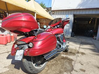 2002 Yamaha XV 1700 Warrior, пурпурный, 850000 рублей, вид 5