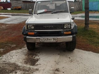 1992 Toyota Land Cruiser Prado 70 Series, серебристый, 800000 рублей, вид 1