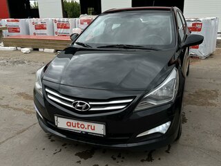 2015 Hyundai Solaris I Рестайлинг, чёрный, 909999 рублей, вид 1