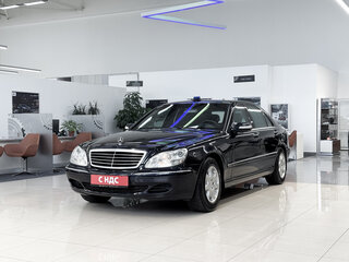 2005 Mercedes-Benz S-Класс 500 Long IV (W220) Рестайлинг, синий, 2950000 рублей, вид 2