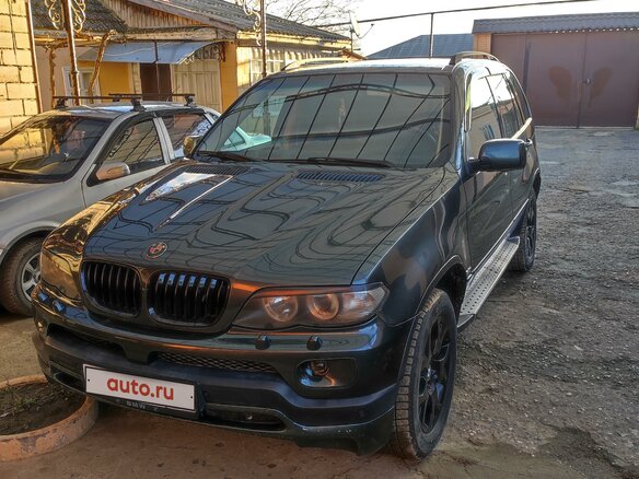 2004 BMW X5 3.0i I (E53) Рестайлинг, зелёный, 950000 рублей - вид 1