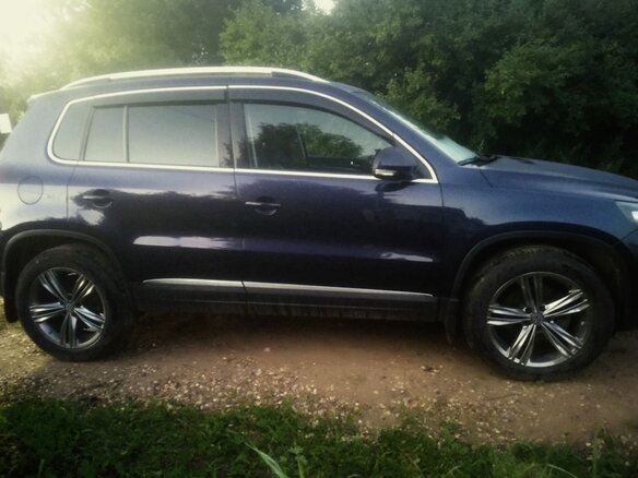 2011 Volkswagen Tiguan I Рестайлинг, синий, 1500000 рублей - вид 7