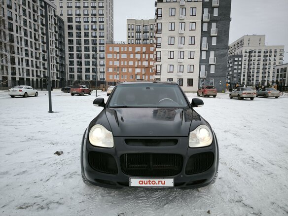 2003 Porsche Cayenne Turbo I (955), чёрный, 1500000 рублей - вид 4