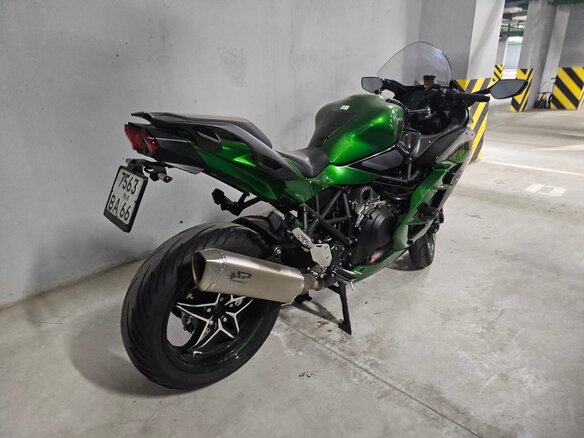 2018 Kawasaki Ninja H2 SX, зелёный, 1450000 рублей - вид 8