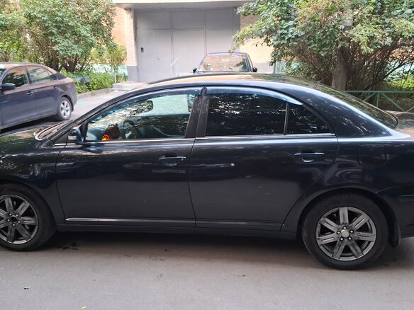 2007 Toyota Avensis II Рестайлинг, чёрный - вид 3
