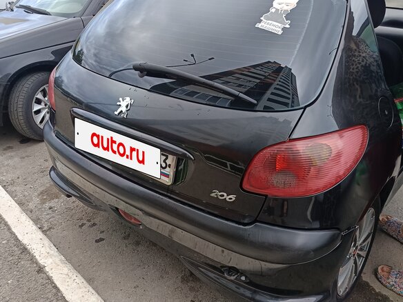 2006 Peugeot 206, чёрный