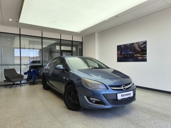 2012 Opel Astra J Рестайлинг, синий - вид 2