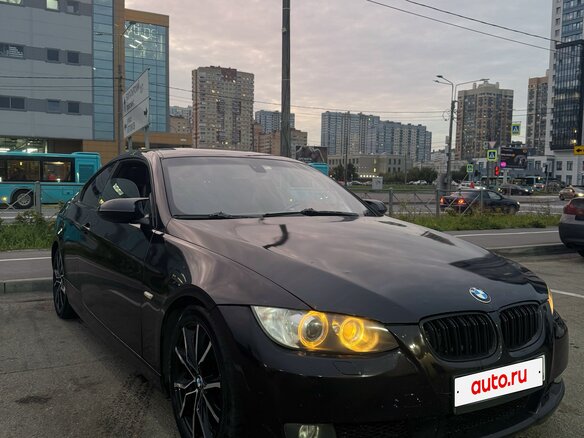 2007 BMW 3 серии 325i V (E90/E91/E92/E93), чёрный, 859000 рублей - вид 2