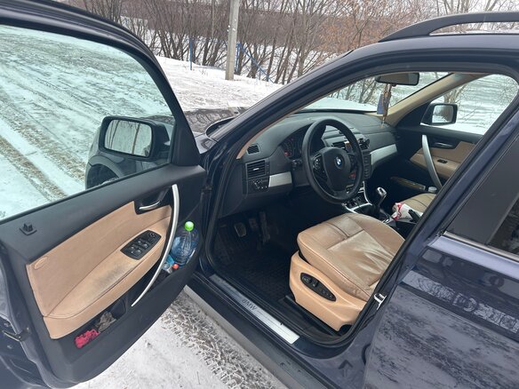 2008 BMW X3 30d I (E83) Рестайлинг, синий, 1500000 рублей - вид 13