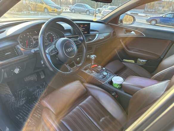 2013 Audi A6 IV (C7), серый, 1600000 рублей - вид 14