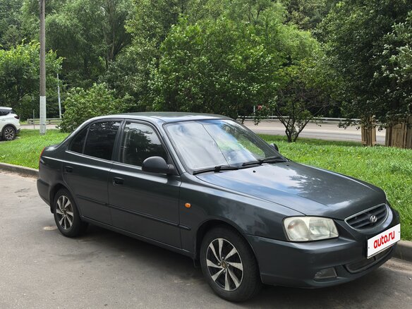 2008 Hyundai Accent ТагАЗ II, серый, 380000 рублей - вид 1