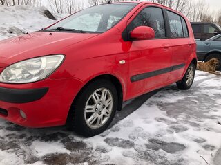 2005 Hyundai Getz I Рестайлинг, красный, 420000 рублей, вид 4