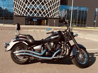 2013 Kawasaki VN900 Vulcan, чёрный, 640630 рублей, вид 4