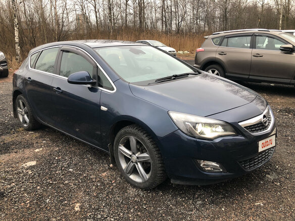 2012 Opel Astra J, синий - вид 3