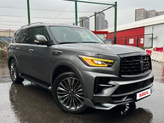 2018 Infiniti QX80 I Рестайлинг 2, серый, 5000000 рублей, вид 3
