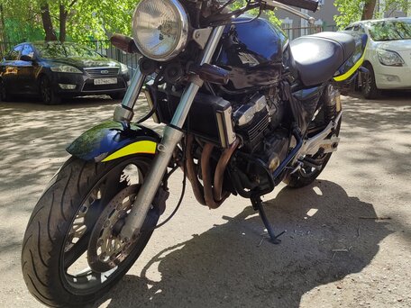 1995 Honda CB 400 Super Four, жёлтый, 250000 рублей, вид 4