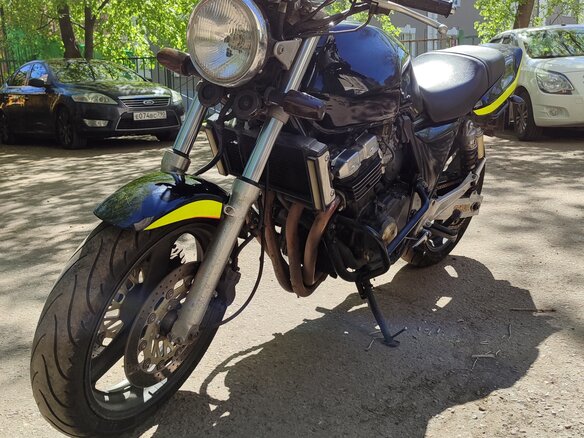 1995 Honda CB 400 Super Four, жёлтый, 250000 рублей - вид 3