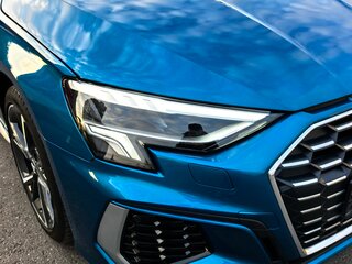 2022 Audi A3 Sportback 35 TFSI IV (8Y), синий, 2650000 рублей, вид 3