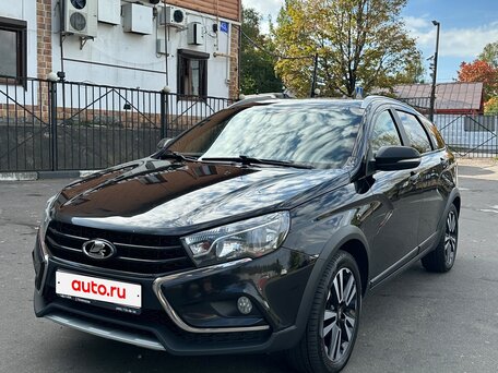 2021 Lada (ВАЗ) Vesta SW Cross I, чёрный, 1250000 рублей, вид 3