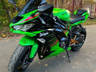 2022 Kawasaki ZX-6R Ninja, зелёный, 1160000 рублей, вид 1