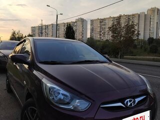 2012 Hyundai Solaris I, фиолетовый, 890000 рублей, вид 1