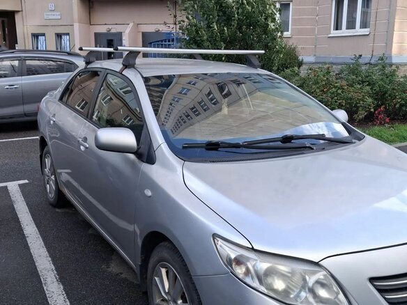 2008 Toyota Corolla AMT X (E140, E150), серебристый, 395000 рублей