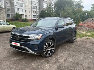 2022 Volkswagen Atlas I Рестайлинг, синий, 3900000 рублей, вид 4
