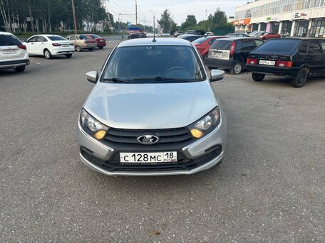 2018 Lada (ВАЗ) Granta I Рестайлинг, серебристый, 670000 рублей, вид 2