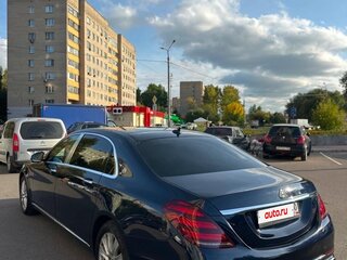 2018 Mercedes-Benz Maybach S-Класс 450 I (X222) Рестайлинг, синий, 4800000 рублей, вид 4