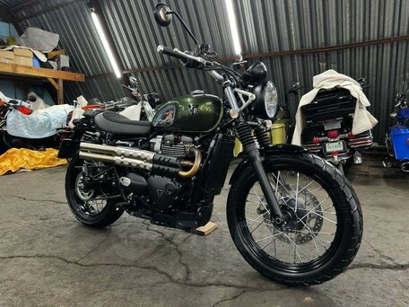 2023 Triumph Scrambler, зелёный, 1150000 рублей, вид 1