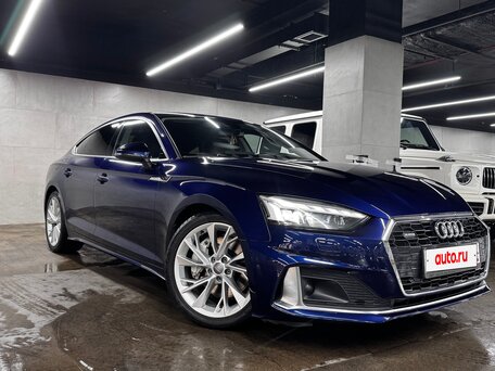 2020 Audi A5 Sportback 45 TFSI II (F5) Рестайлинг, синий, 3350000 рублей, вид 5