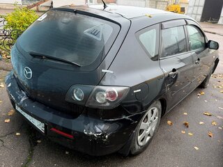 2007 Mazda 3 I (BK) Рестайлинг, чёрный, 300000 рублей, вид 3
