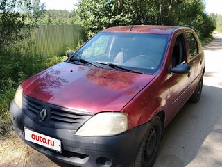 2009 Renault Logan I, красный, 130000 рублей, вид 1