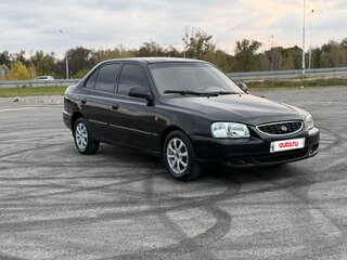 2004 Hyundai Accent ТагАЗ II, чёрный, 259000 рублей, вид 1