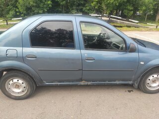 2012 Renault Logan I Рестайлинг, синий, 310000 рублей, вид 2